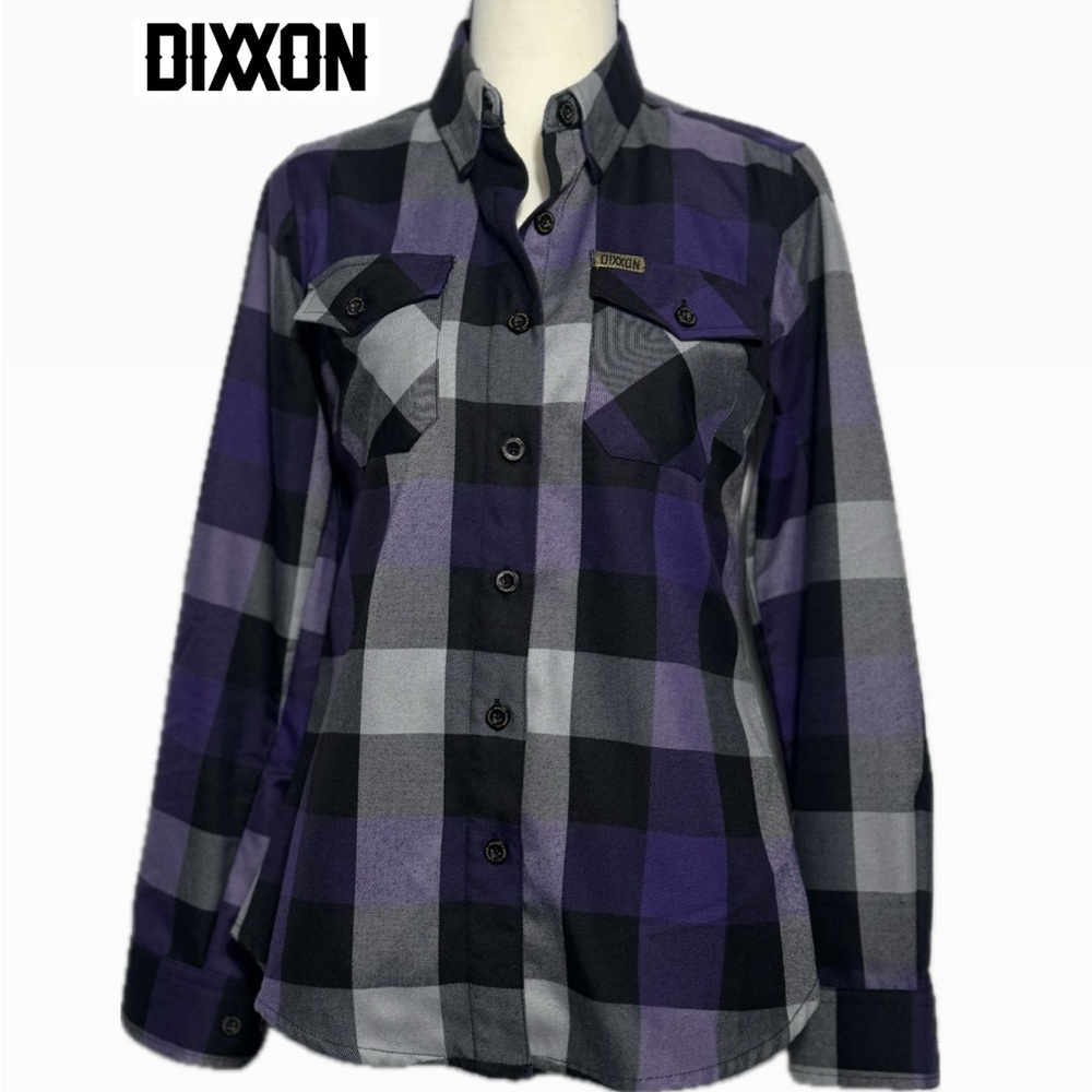LIMITED EDITION DIXXON FLANNEL CO ‘Dynasty’ Purple/Gray/Black Flannel Size Small